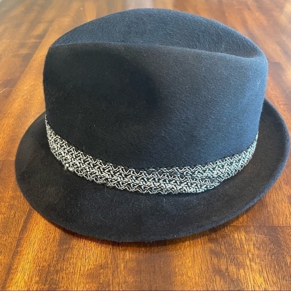 STETSON • Authentic Vintage Premier Black Felt Fedora - Picture 3 of 11